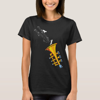 Trumpeter Jazz Musician Cat Pet Parent Gift Idee T T-shirt