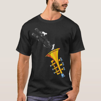 Trumpeter Jazz Musician Cat Pet Parent Gift Idee T T-shirt