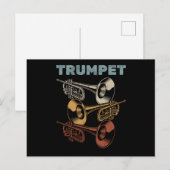 Trumpeter met markeringsband briefkaart (Voorkant / Achterkant)