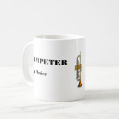 Trumpeter op keuze koffiemok (Voorkant links)