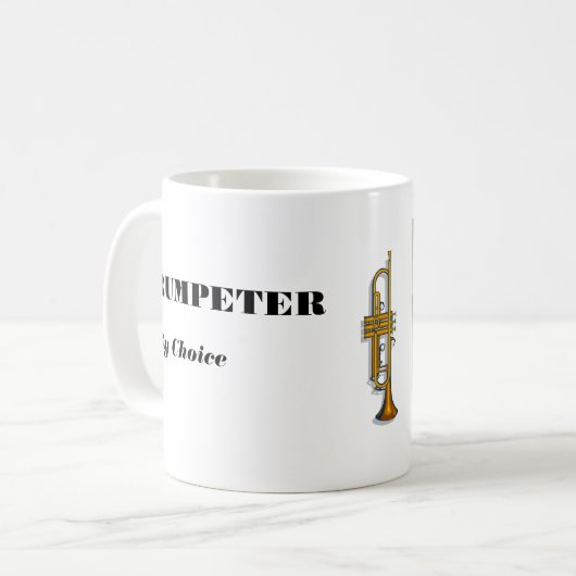 Trumpeter op keuze koffiemok (Voorkant links)