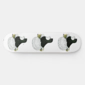 Trumpeter Pigeon Black Baldhead Persoonlijk Skateboard (Horizontaal)