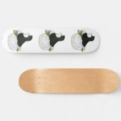 Trumpeter Pigeon Black Baldhead Persoonlijk Skateboard (Horizontaal)