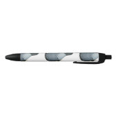 Trumpeter Pigeon Blue Barless Zwarte Inkt Pen (Bodem)