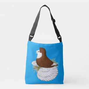 Trumpeter Pigeon Red Baldhead Crossbody Tas