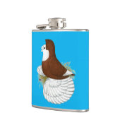 Trumpeter Pigeon Red Baldhead Heupfles (Links)