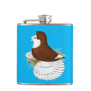 Trumpeter Pigeon Red Baldhead Heupfles