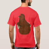 Trumpeter Pigeon Red T-shirt (Achterkant)