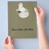 Trumpeter Pigeon White Flyer (Hand)