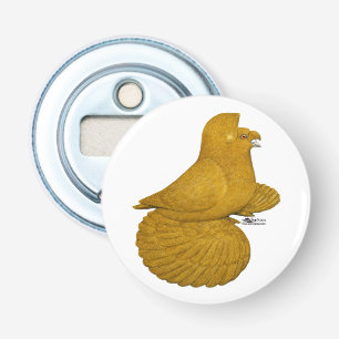 Trumpeter Pigeon Yellow Button Flesopener