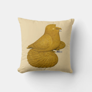 Trumpeter Pigeon Yellow Kussen