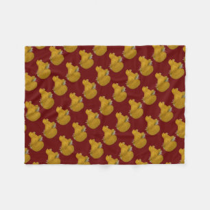 Trumpeter Pigeon Yellow Self Fleece Deken