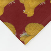 Trumpeter Pigeon Yellow Self Fleece Deken (Hoek)