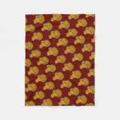 Trumpeter Pigeon Yellow Self Fleece Deken (Voorkant)