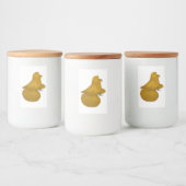 Trumpeter Pigeon Yellow Voedselcontainer Etiket (Flessen)