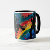 Trumpeter Silhouettes Mok (Voorkant rechts)