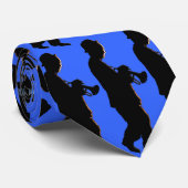 Trumpeter Stropdas blauw (Opgerold)