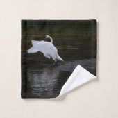 Trumpeter Swan Bad Handdoek (Wasdoekje)