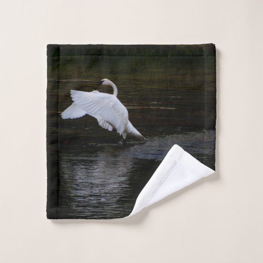 Trumpeter Swan Bad Handdoek (Wasdoekje)