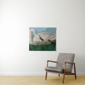 Trumpeter Swan Birds of America Audubon Print Wandkleed (In Situ (horizontaal))