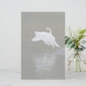 Trumpeter Swan Briefpapier (Staand voorkant)