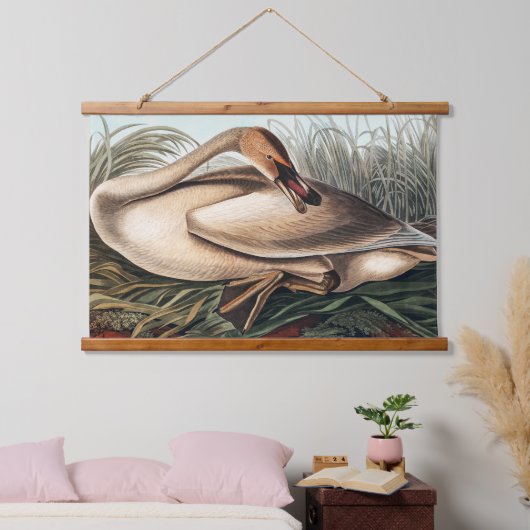 Trumpeter Swan door John James Audubon Hangend Wandkleed (Slaapkamer)