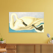 Trumpeter Swan door John James Audubon,  vogel Canvas Afdruk (Insitu (Woonkamer))