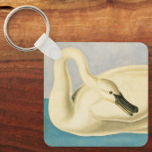 Trumpeter Swan door John James Audubon,  vogel Sleutelhanger (Voorkant)
