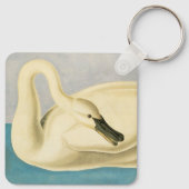 Trumpeter Swan door John James Audubon,  vogel Sleutelhanger (Achterkant)
