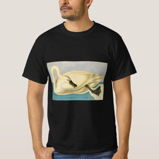 Trumpeter Swan door John James Audubon,  vogel T-shirt (Voorkant)