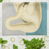 Trumpeter Swan door John James Audubon,  vogel Theedoek (Gevouwen)