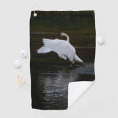 Trumpeter Swan Golfhanddoek (Insitu)