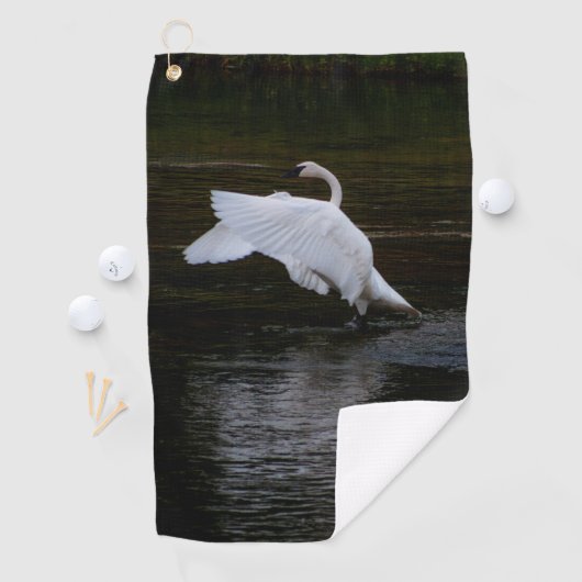 Trumpeter Swan Golfhanddoek (Insitu)