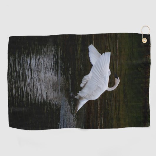 Trumpeter Swan Golfhanddoek (Horizontaal)