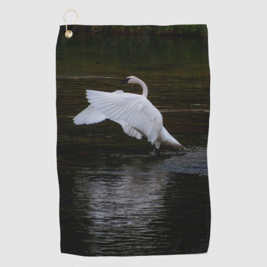 Trumpeter Swan Golfhanddoek (Voorkant)