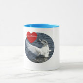 Trumpeter Swan - I Love Birding Cup Mok (Midden)