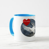 Trumpeter Swan - I Love Birding Cup Mok (Voorkant links)