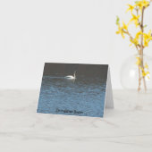 Trumpeter Swan Kaart (Gele Bloem)