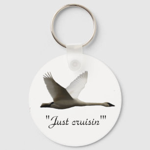 Trumpeter Swan Key chain Sleutelhanger