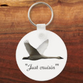 Trumpeter Swan Key chain Sleutelhanger (Voorkant)