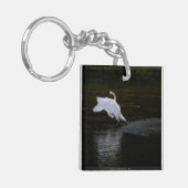 Trumpeter Swan Sleutelhanger (Voorkant Links)