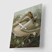 Trumpeter Swan - uit Audubon's Birds of America Vierkante Klok (Hoek)