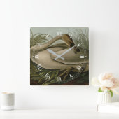 Trumpeter Swan - uit Audubon's Birds of America Vierkante Klok (Huis)