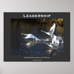 Trumpeter Swans Motivatie Poster