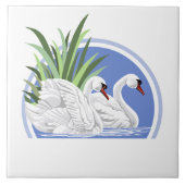 Trumpeter Swans Tegeltje (Voorkant)