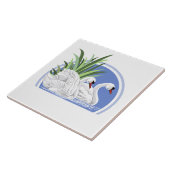 Trumpeter Swans Tegeltje (Zijkant)