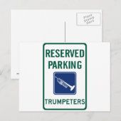 Trumpeters Parkeren Briefkaart (Voorkant / Achterkant)