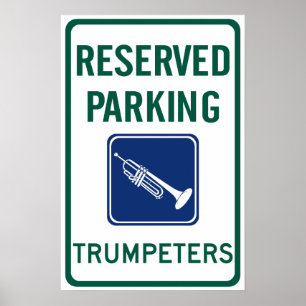 Trumpeters Parkeren Poster