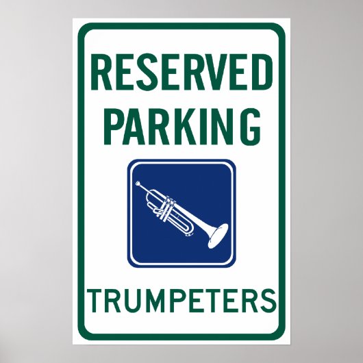 Trumpeters Parkeren Poster (Voorkant)