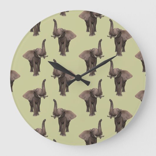 Trumpeting Elephant Grote Klok (Voorkant)